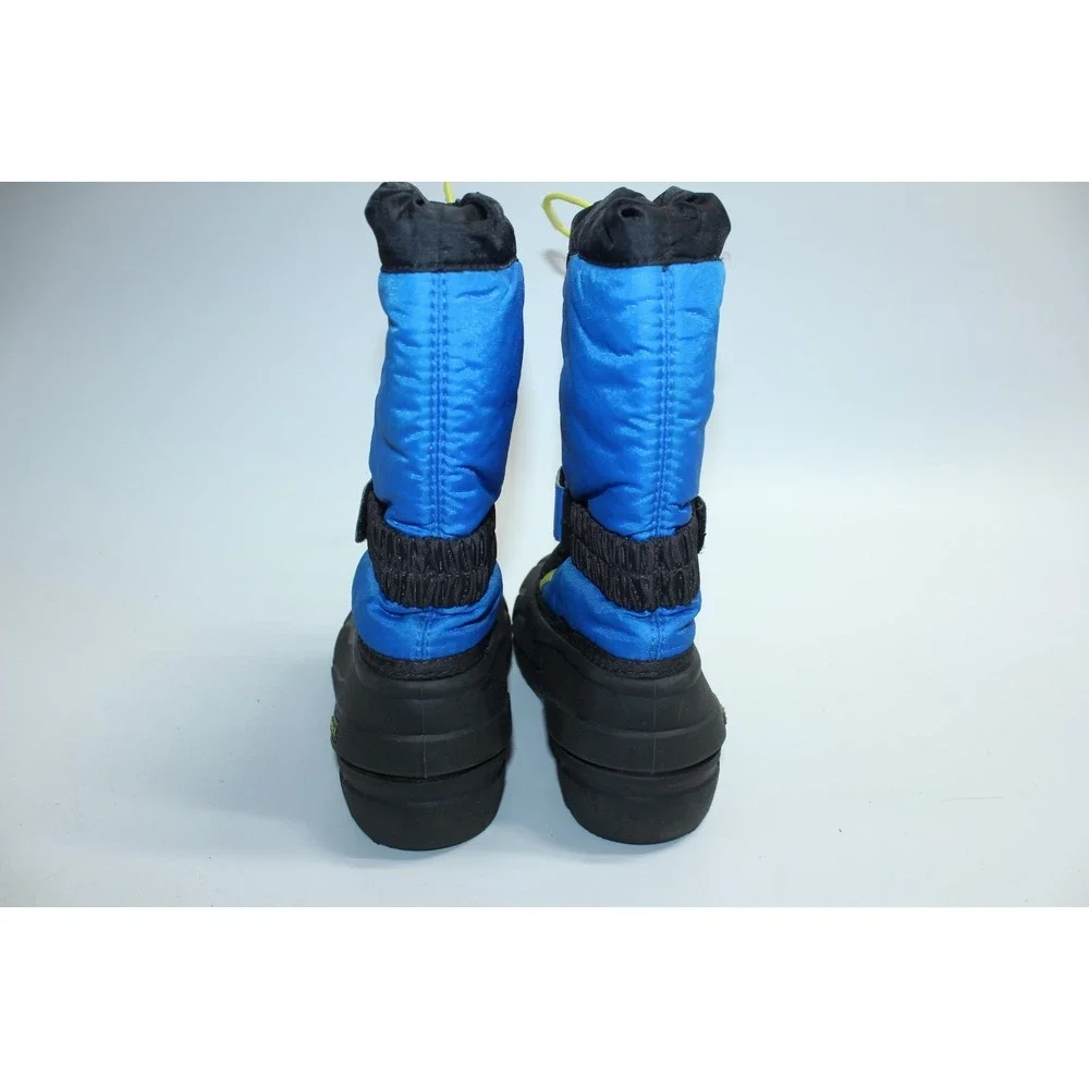 SOREL Flurry Youth Kids Insulated Winter Waterproof Snow Boots Blue-Black Size 1